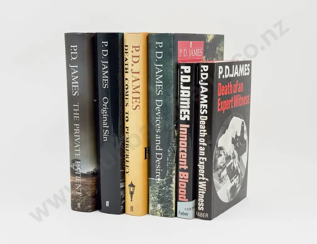 P D James - Six Hardback Editions Image 1++