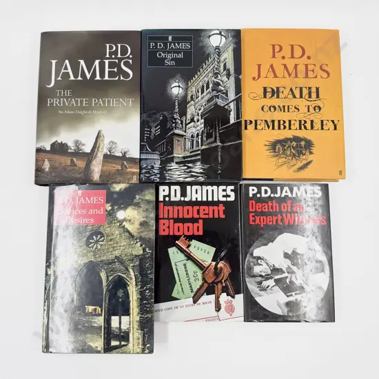 P D James - Six Hardback Editions