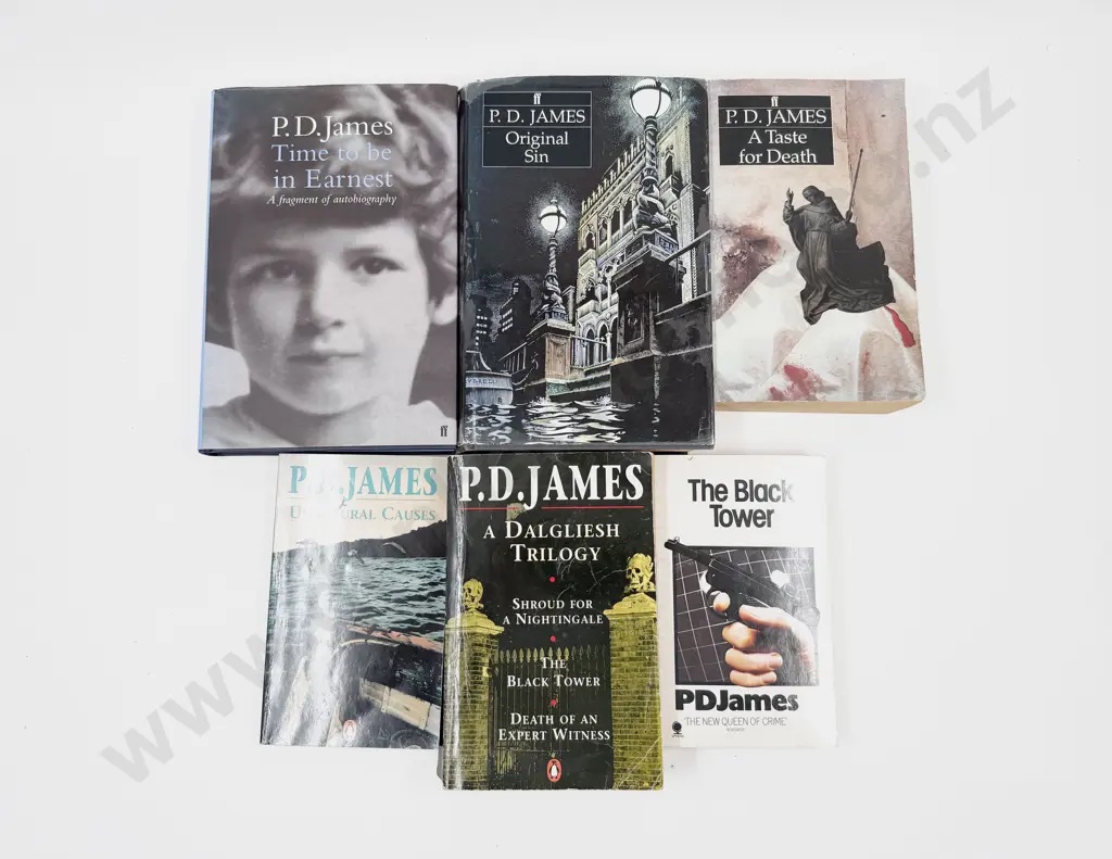 P D James - Five Assorted Novels & Autobiography Image 1++