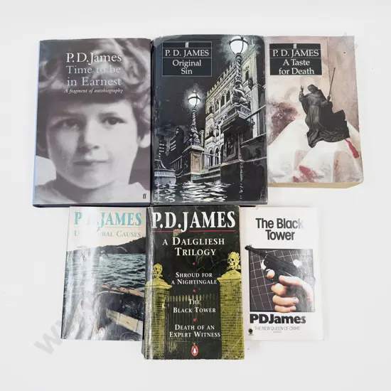 P D James - Five Assorted Novels & Autobiography