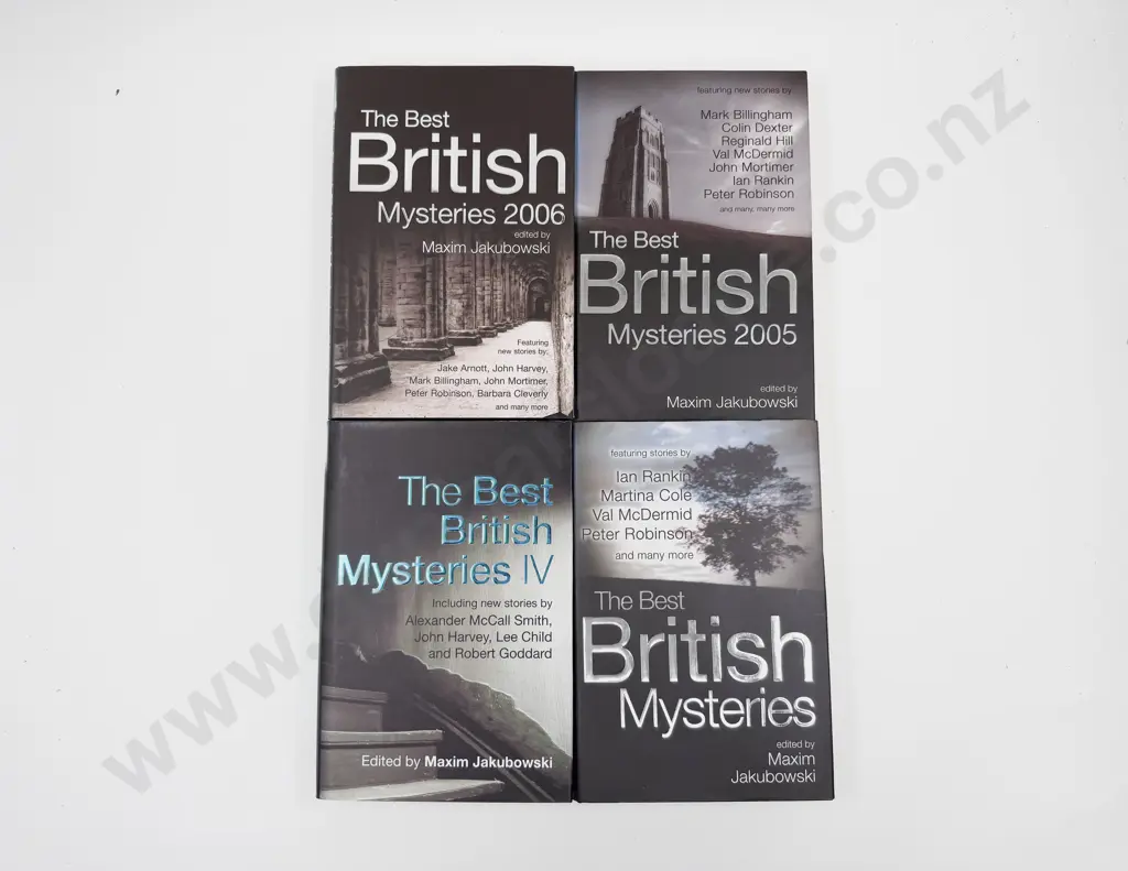 Four British Mysteries Volumes Edited By Maxim Jakubowski Image 1++