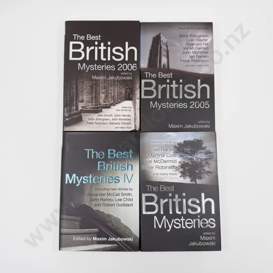 Four British Mysteries Volumes Edited By Maxim Jakubowski