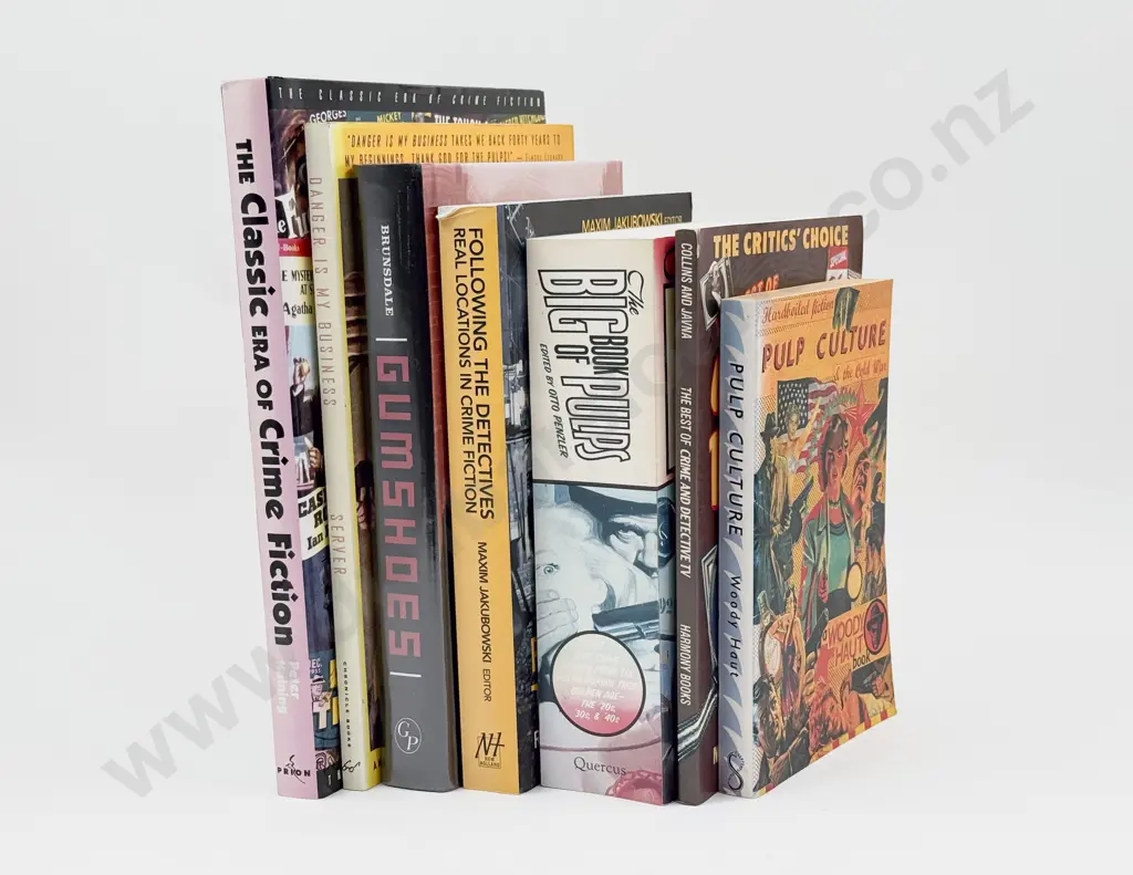Seven Volumes Relating To Crime Writing & Pulp Fiction Image 1++