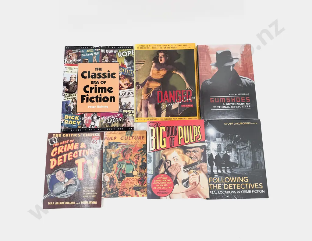 Seven Volumes Relating To Crime Writing & Pulp Fiction Image 1++