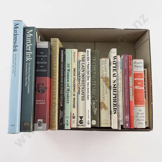 Box of Assorted Non-Fiction Crime Writing Books