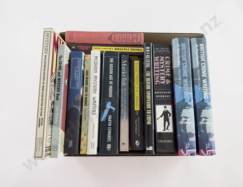 Box of Assorted Non-Fiction Crime Writing Books Image 1++