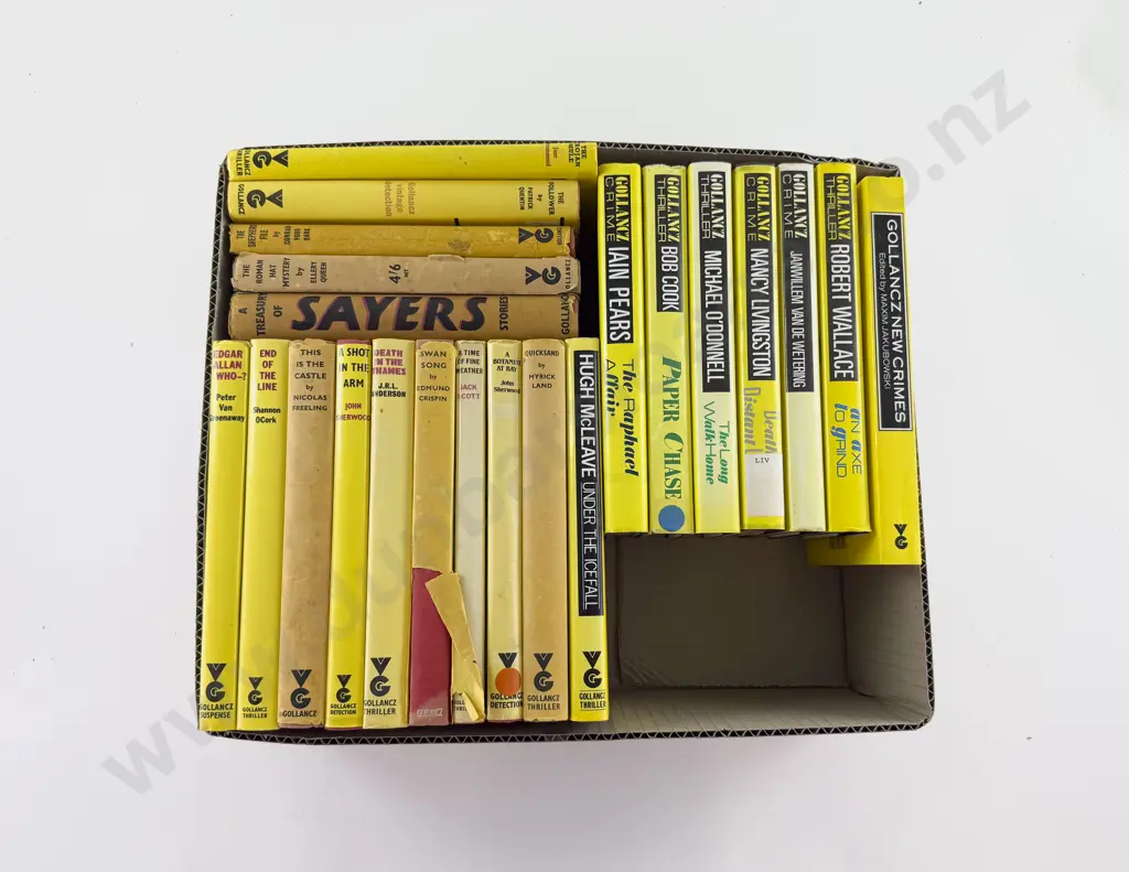 Box of Assorted Gollancz Crime Fiction Image 1++