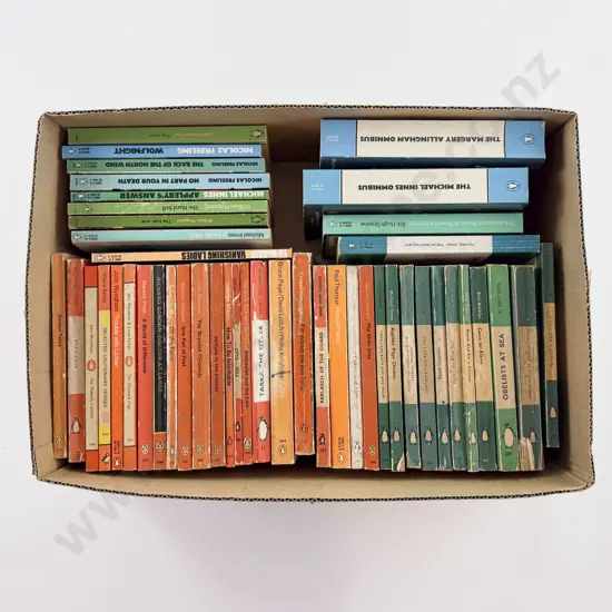 Box of Assorted Orange & Green Penguin Fiction
