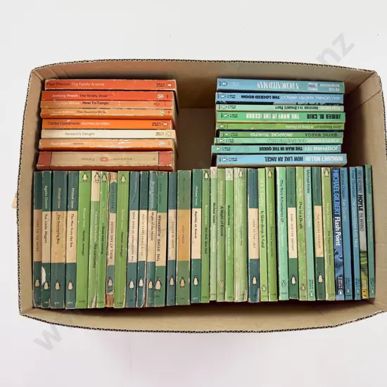 Box of Assorted Green Penguin Crime Fiction & Orange Penguin Fiction