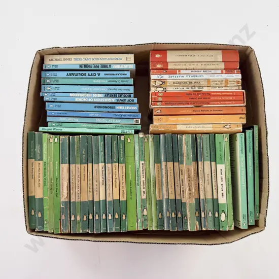 Box of Assorted Green & Orange Penguin Fiction