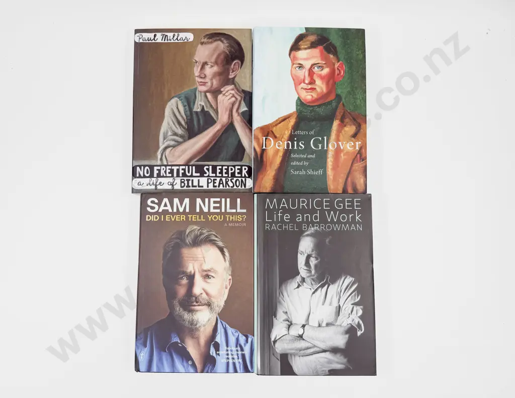 Four NZ Literary Biographies Image 1++
