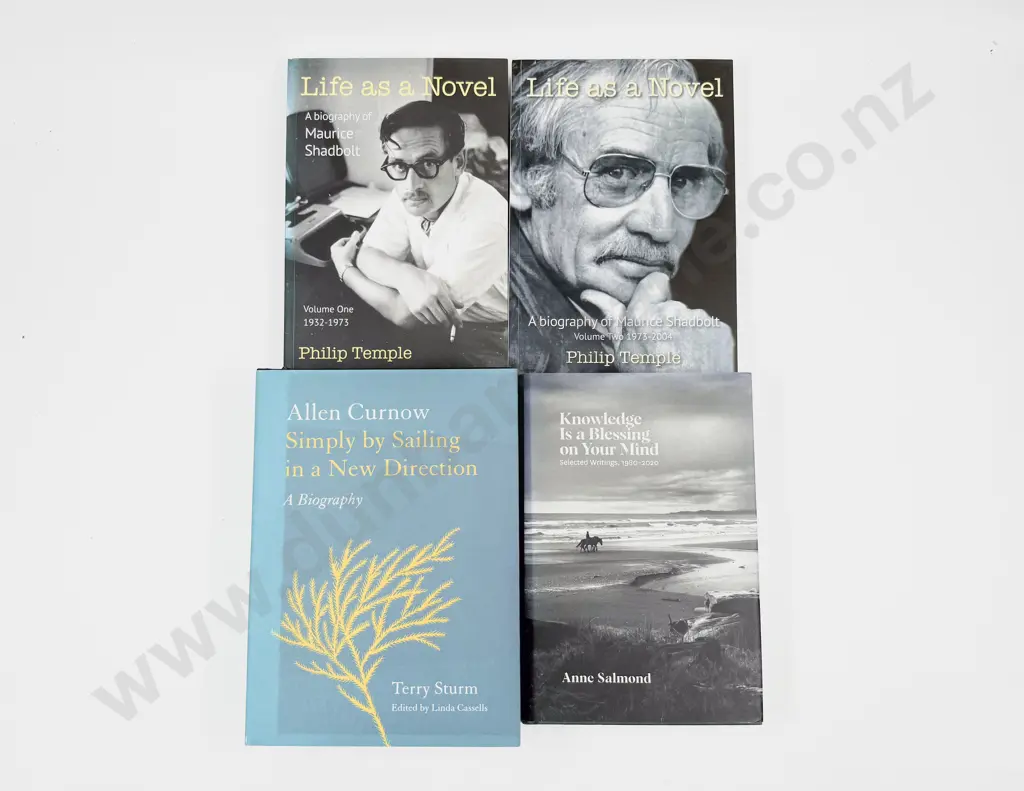 Four NZ Literary Biographies Image 1++