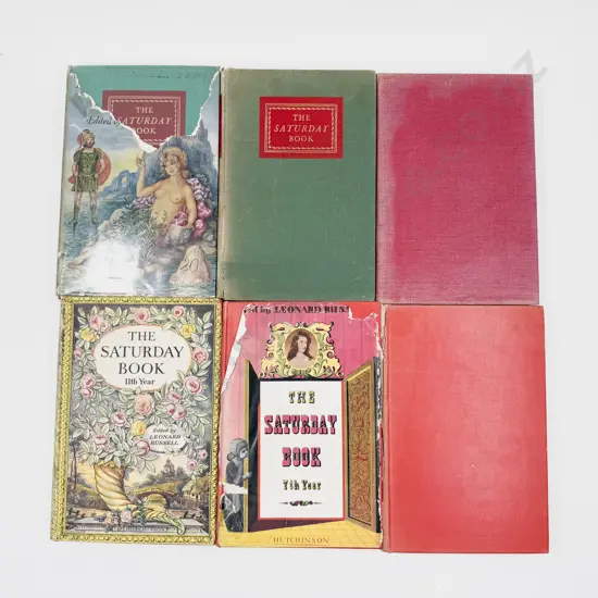 Six Editions of The Saturday Book Edited by Leonard Russell