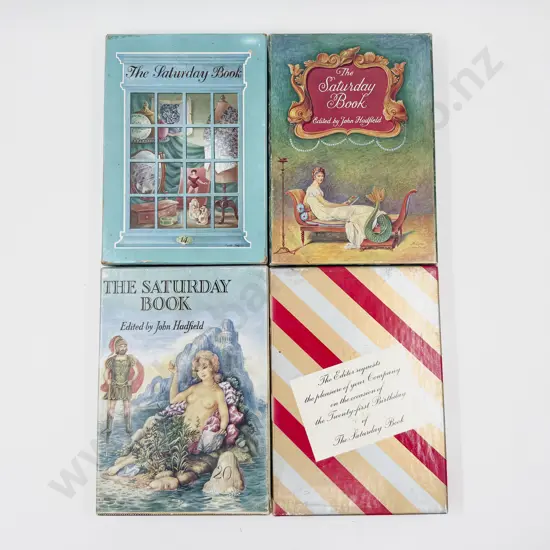 Four Boxed Editions of The Saturday Book Edited by Leonard Russell