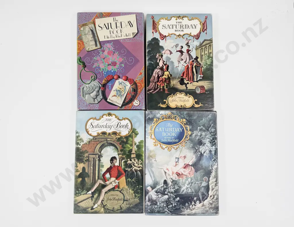 Four Boxed Editions of The Saturday Book Edited by Leonard Russell Image 1++