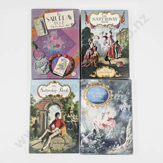 Four Boxed Editions of The Saturday Book Edited by Leonard Russell