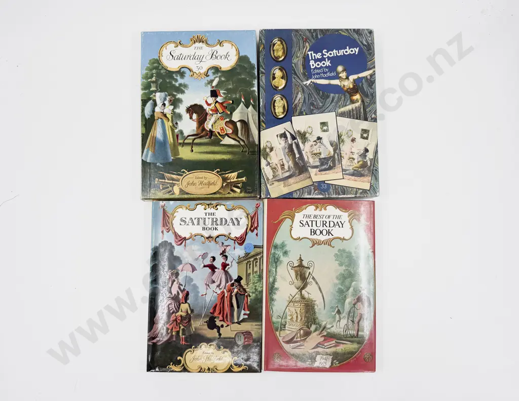 Two Boxed Editions of The Saturday Book Edited by Leonard Russell Image 1++