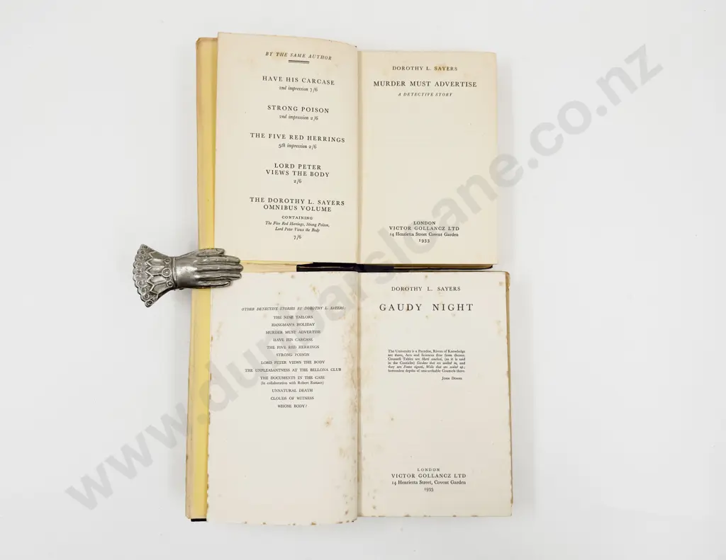 Sayers Dorothy L Murder Must Advertise & Gaudy Night Image 1++