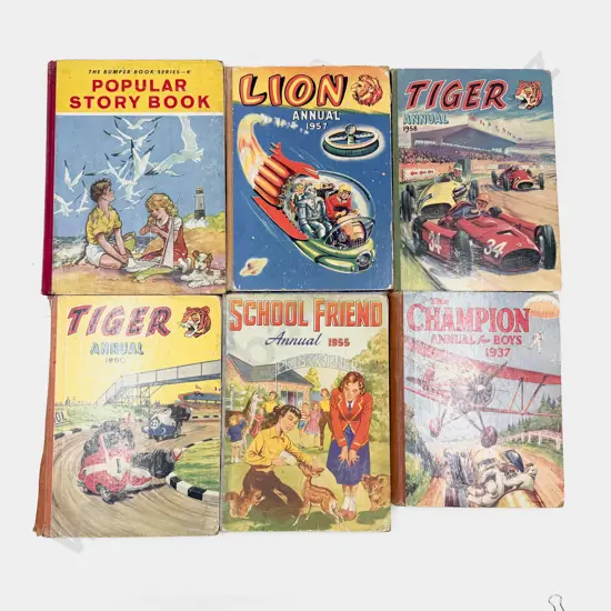 Six Vintage Children's Annuals