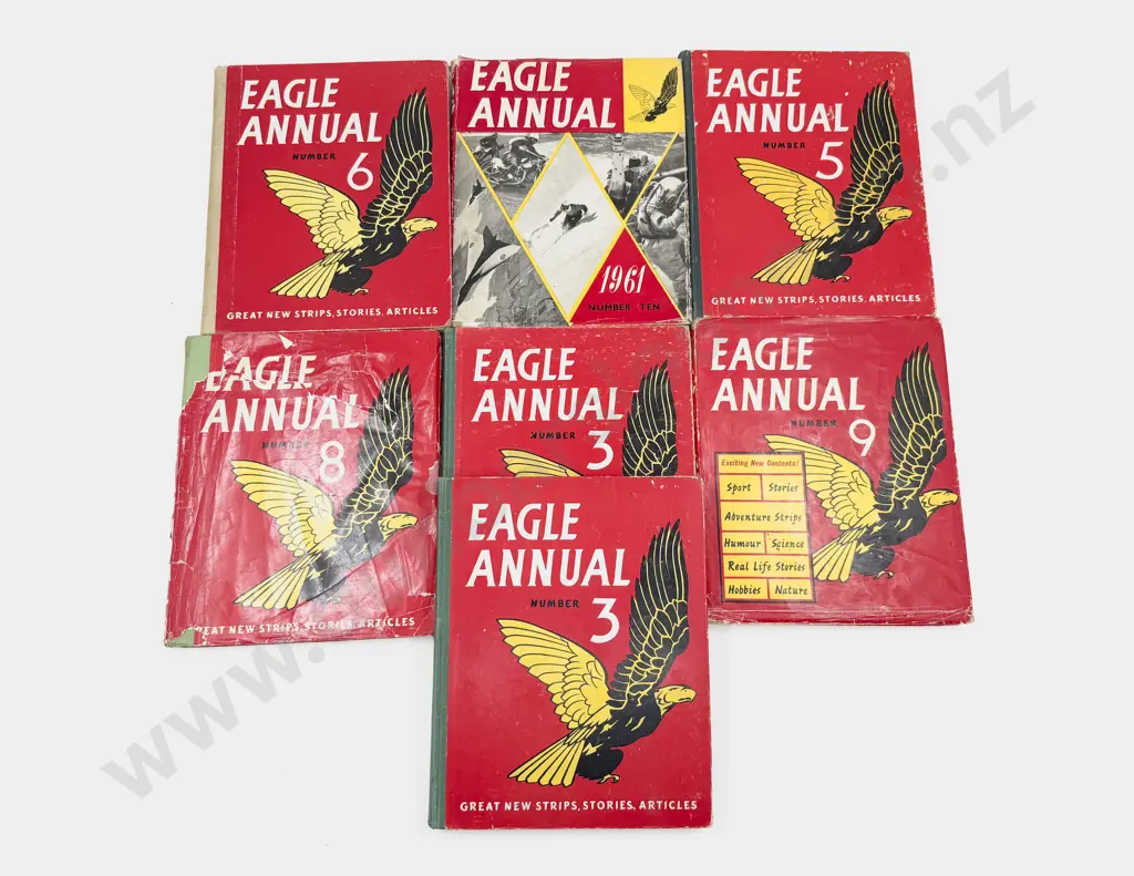 Seven Vintage Eagle Annuals Image 1++