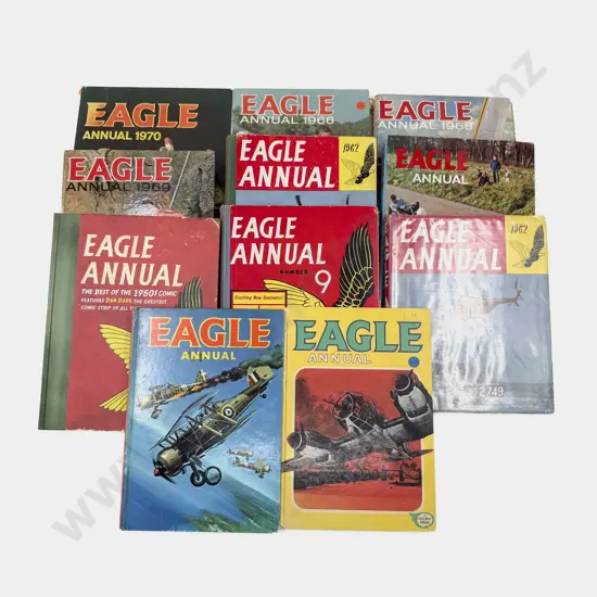 Eleven Vintage Eagle Annuals