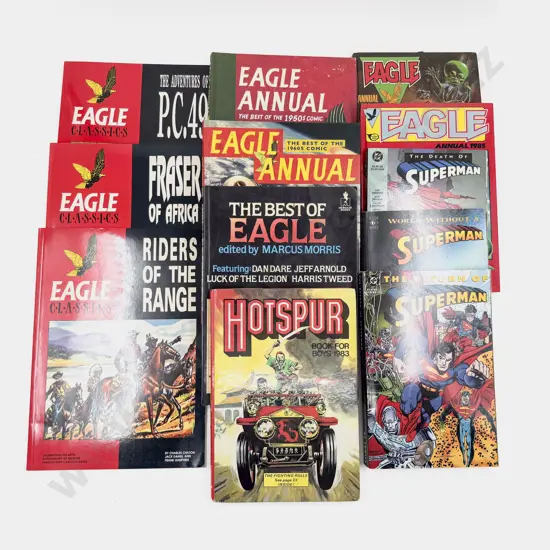 Twelve Assorted Annuals & Comics