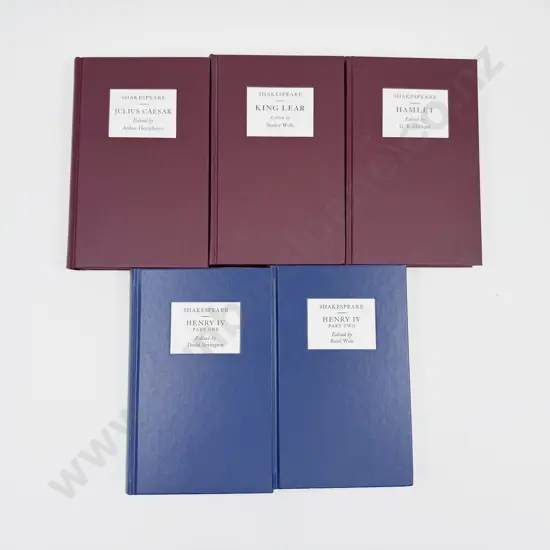 Six Hardback Editions of Shakespeare's Plays