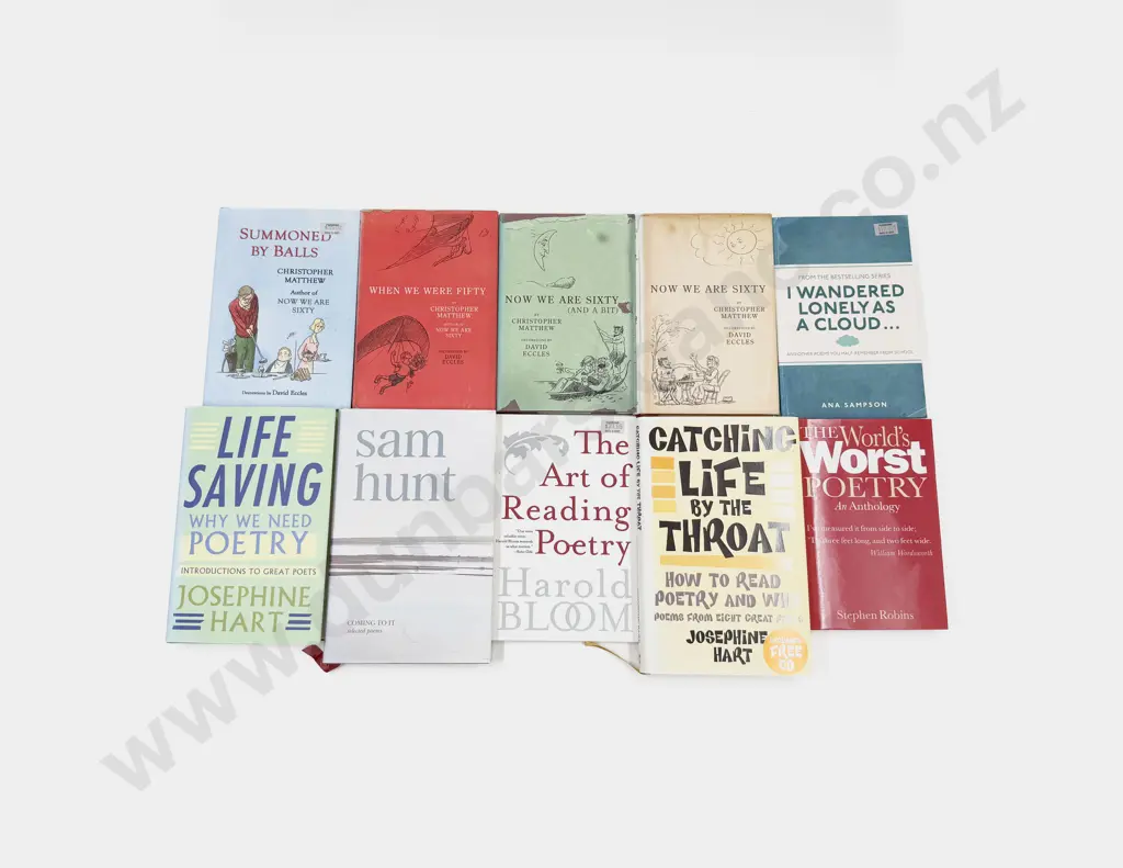 Ten Volumes of Poetry & Related Image 1++