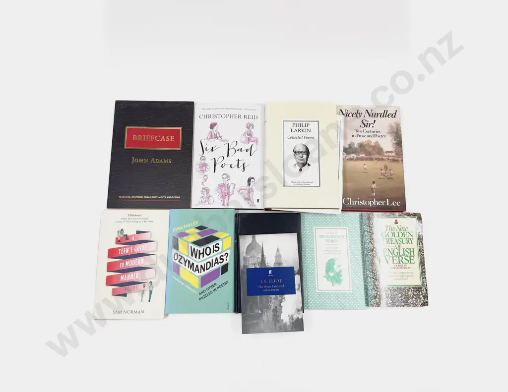 Ten Volumes of Poetry & Related Image 1++