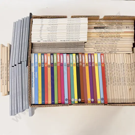 Box lot NZ Literary Publications Incl Landfall & Islands