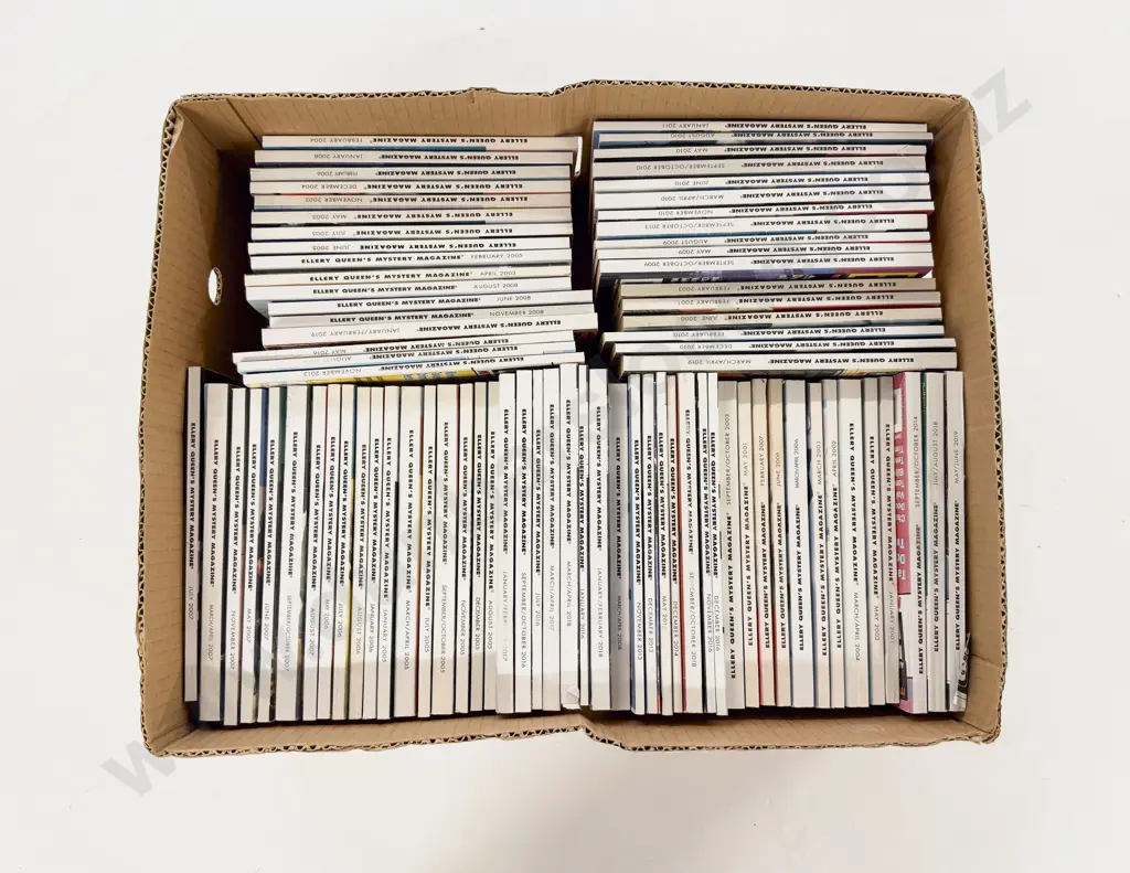 Two Boxes Ellery Queens Mystery Magazine & Others Image 1++