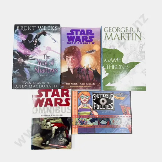 Five Assorted Graphic Novels Incl Star Wars