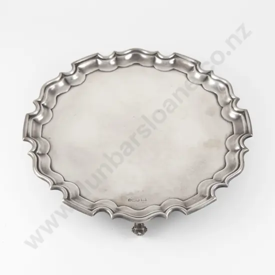 Geo VI S/S Salver by Walker & Hall