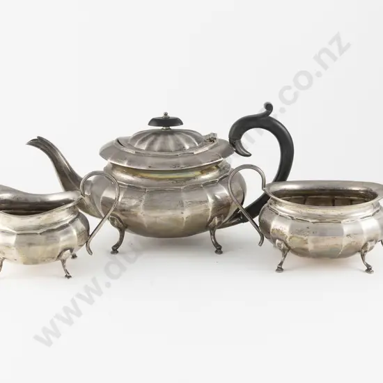 Geo VI S/S 3 Piece Teaset