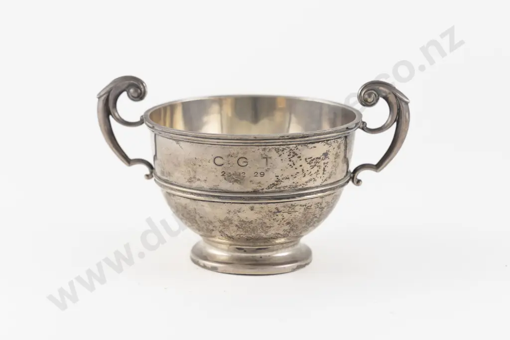 Geo V S/S Two Handled Prize Cup Image 1++