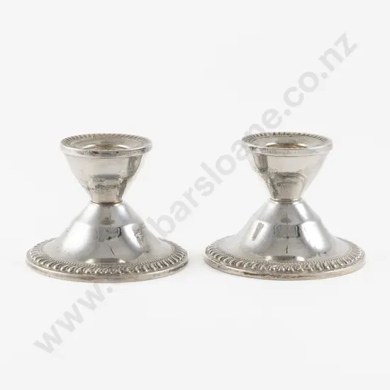 Pair Of Duchin S/S Dwarf Candlesticks