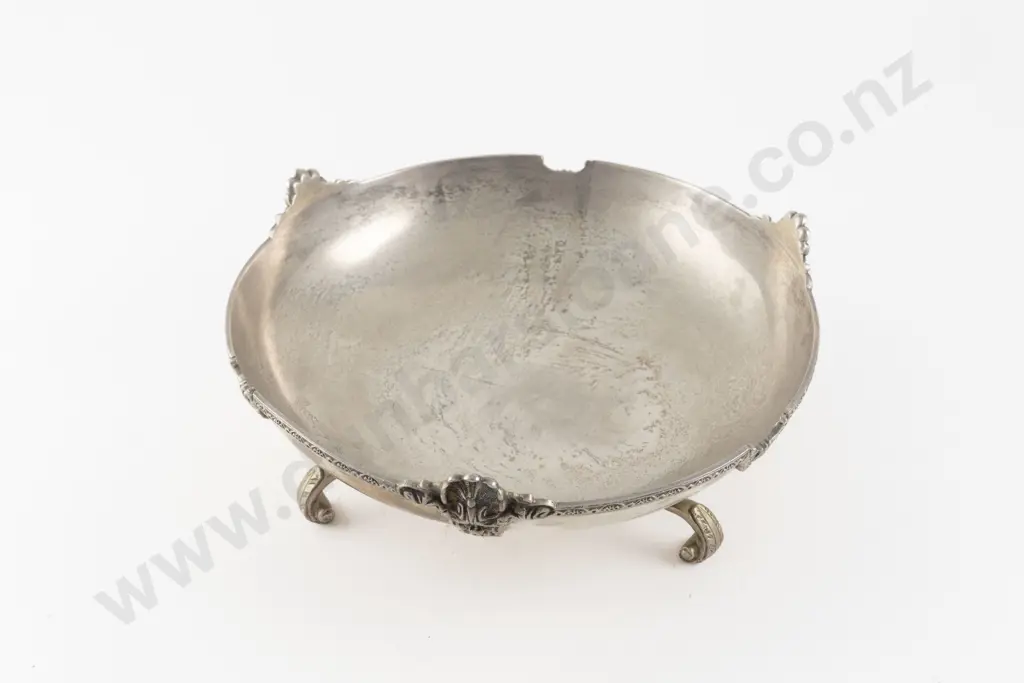 Egyptian Silver Circular Fruit Bowl Image 1++