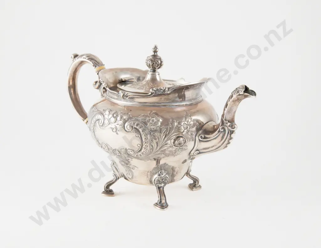 Vict S/S 3 Piece Teaset Image 1++