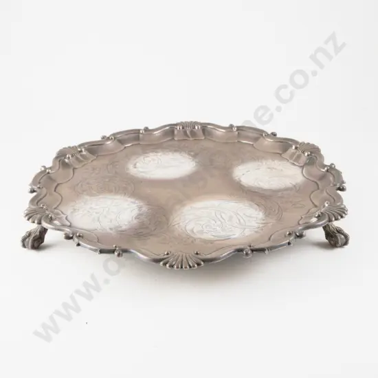 A Fine Quality Large Vict S/S Salver