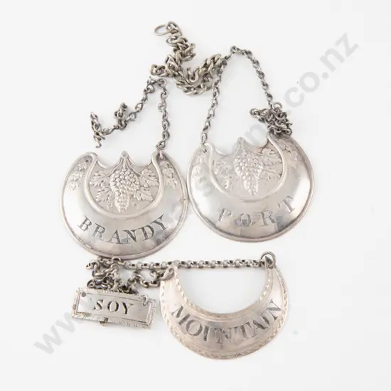 4 Various Decanter Labels