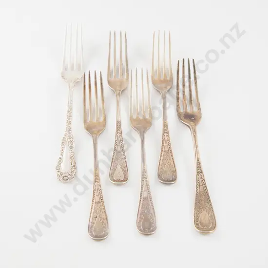 Set Of 4 American S/S Dessert Forks