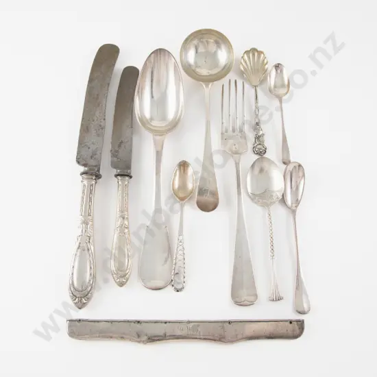 11 Various Pieces Of S/S French Dutch & Other Silver