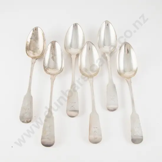 Composed Set Of 8 C19th Irish S/S Tablespoons