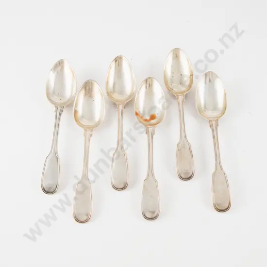 Set Of 6 Wm IV S/S Teaspoons