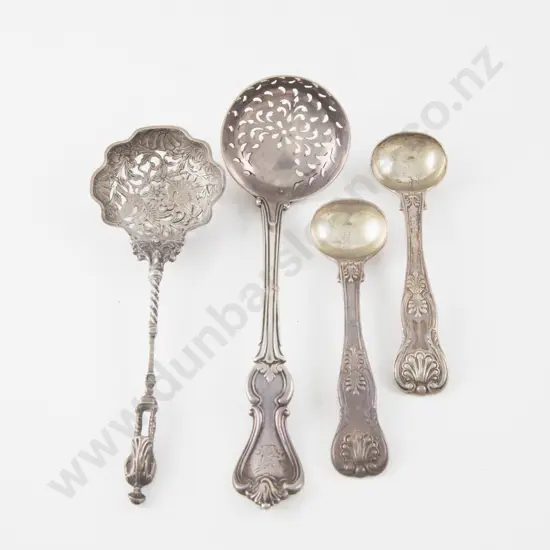 Pair Wm IV S/S Mustard Spoons