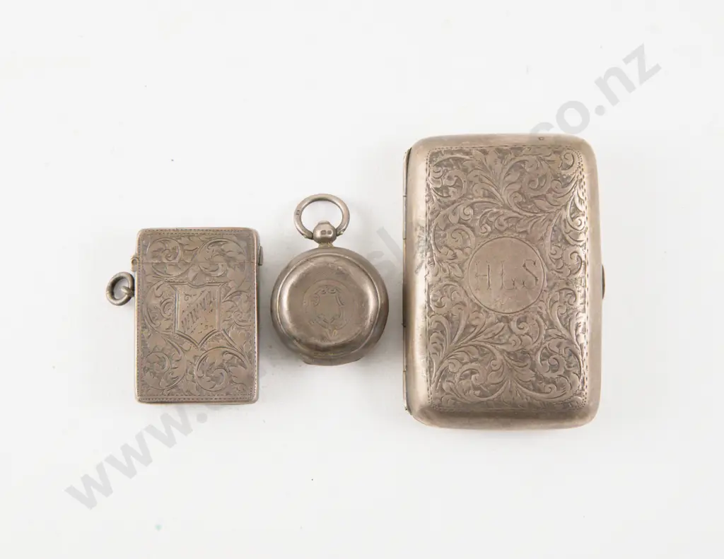 Geo V S/S Cigarette Case Image 1++