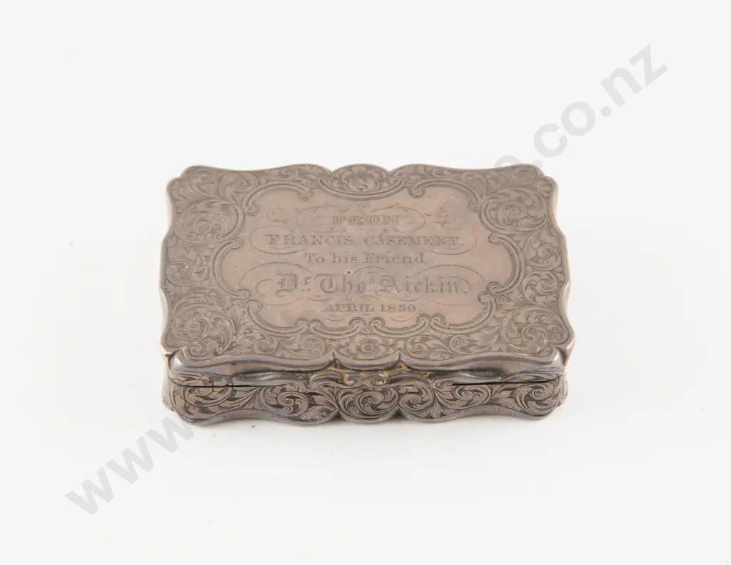 Vict S/S Snuff Box by Nathaniel Mills Image 1++