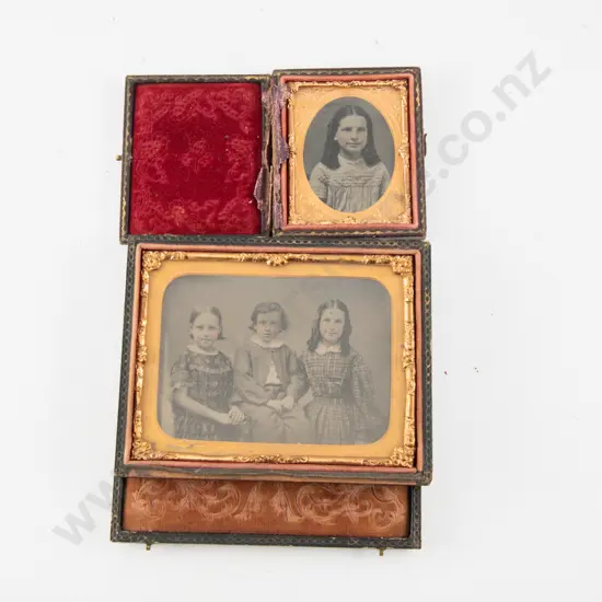 Mid C19th Embossed Leather Cased Daguerreotype