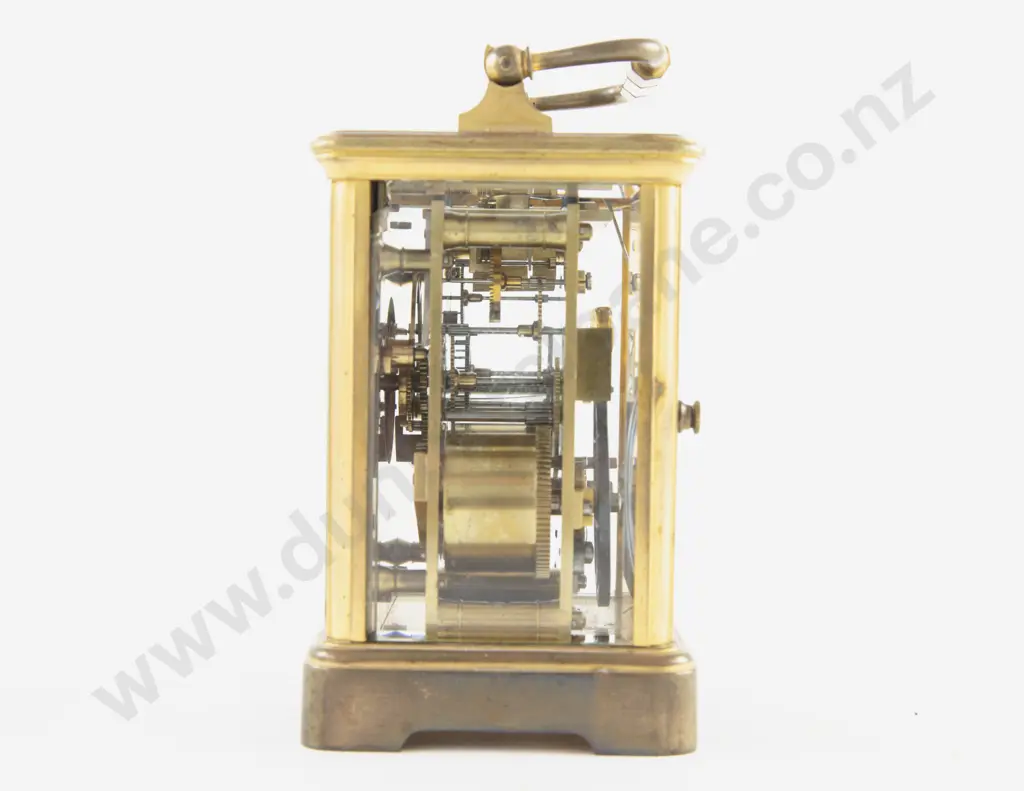 Late Vict Brass Carriage Clock Image 1++