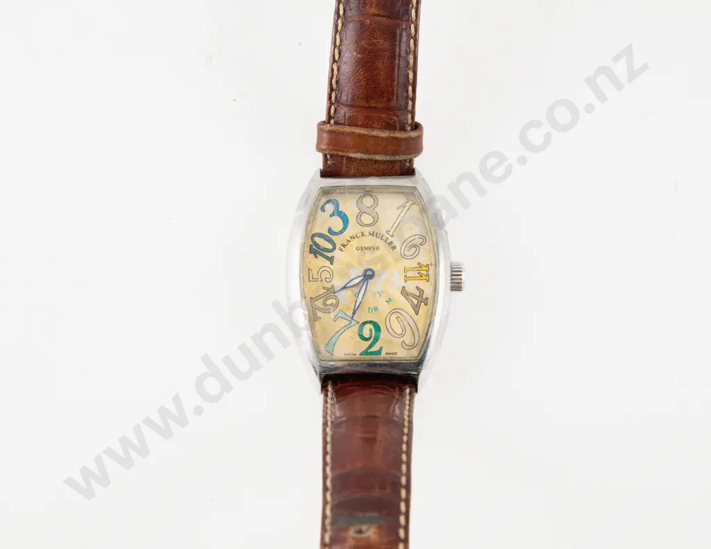 Vintage Franck Muller Geneve Crazy Hours Colour Dreams Jumping Hour Hand Wristwatch Image 1++
